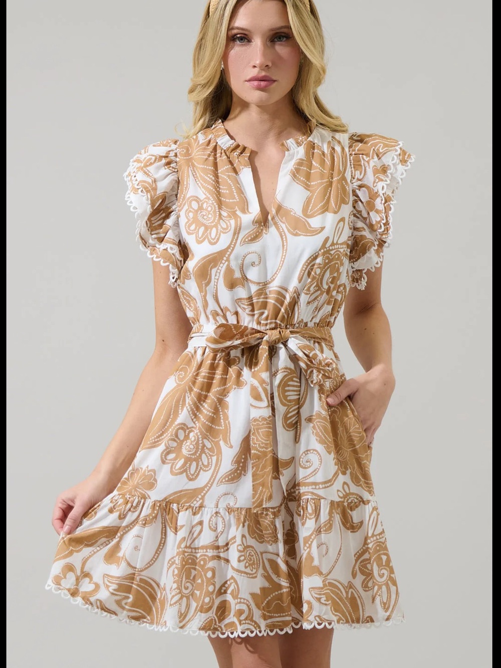 NWT Sugarlips Nadya Floral Eriny Ruffle Mini Dress 2X